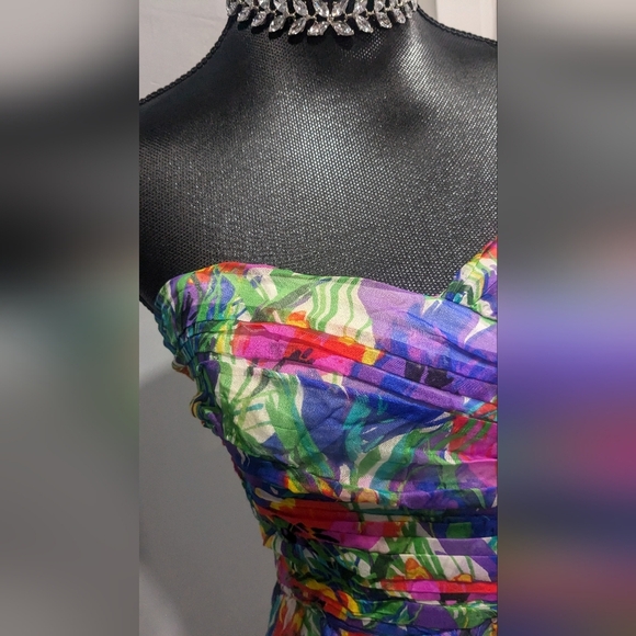 Anthropologie Shoshanna Watercolor Floral Strapless Dress - Picture 4 of 7